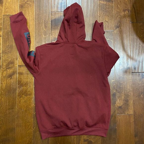 Ecko Unltd. Vintage Y2K NWT Pullover Maroon Black Hoodie Mens Size Large - Picture 5 of 8